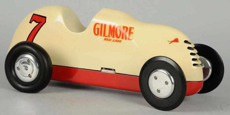 Appraisal: Pressed Steel Duro-Matic Gas-Powered Race Car Toy Decals read Gilmore