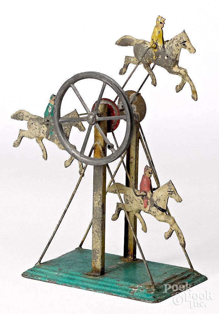 Appraisal: Carette Ferris wheel steam toy accessory Carette painted tin Ferris