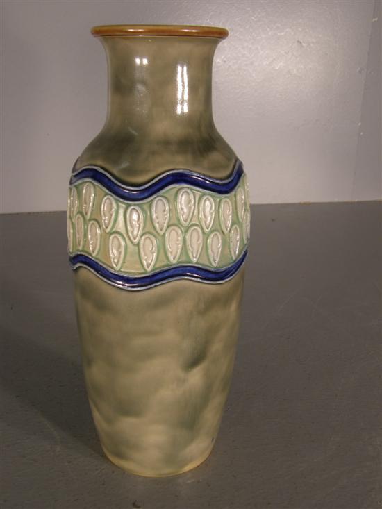 Appraisal: Royal Doulton vase of baluster form light green body with