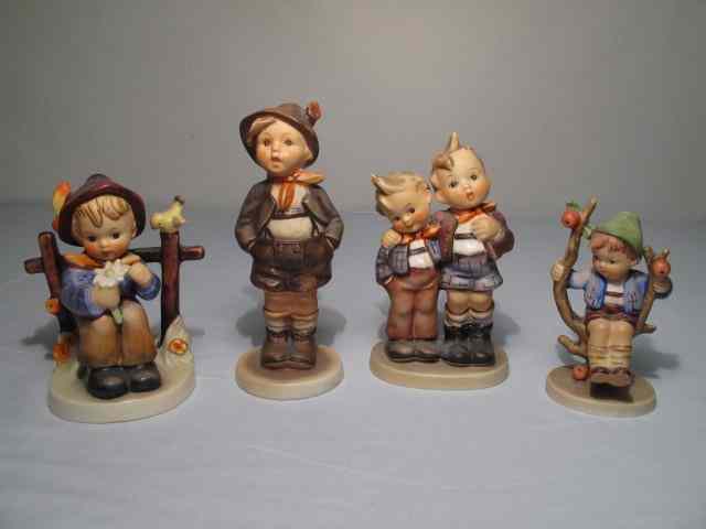 Appraisal: Group lot of Hummel porcelain figurines Includes and All in