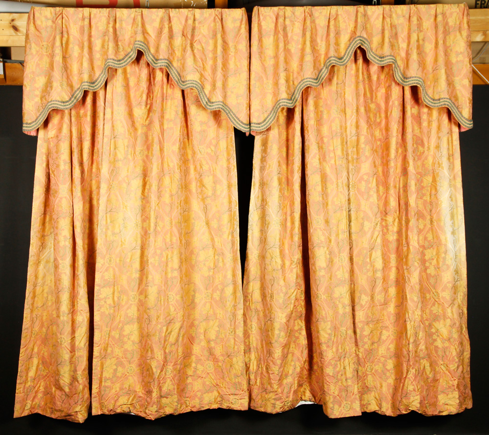 Appraisal: - Set of Scalamandre Drapes Set of Scalamandre drapes four