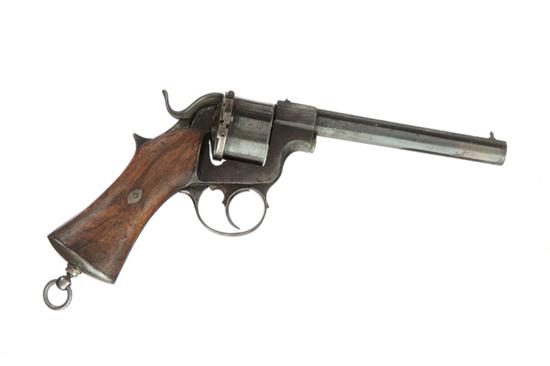 Appraisal: PINFIRE REVOLVER European mid th century caliber six-shot '' barrel