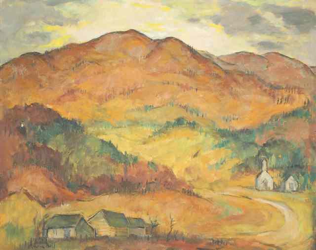 Appraisal: MARIE ATKINSON HULL OIL ON CANVAS BOARD Mississippi - Mountain