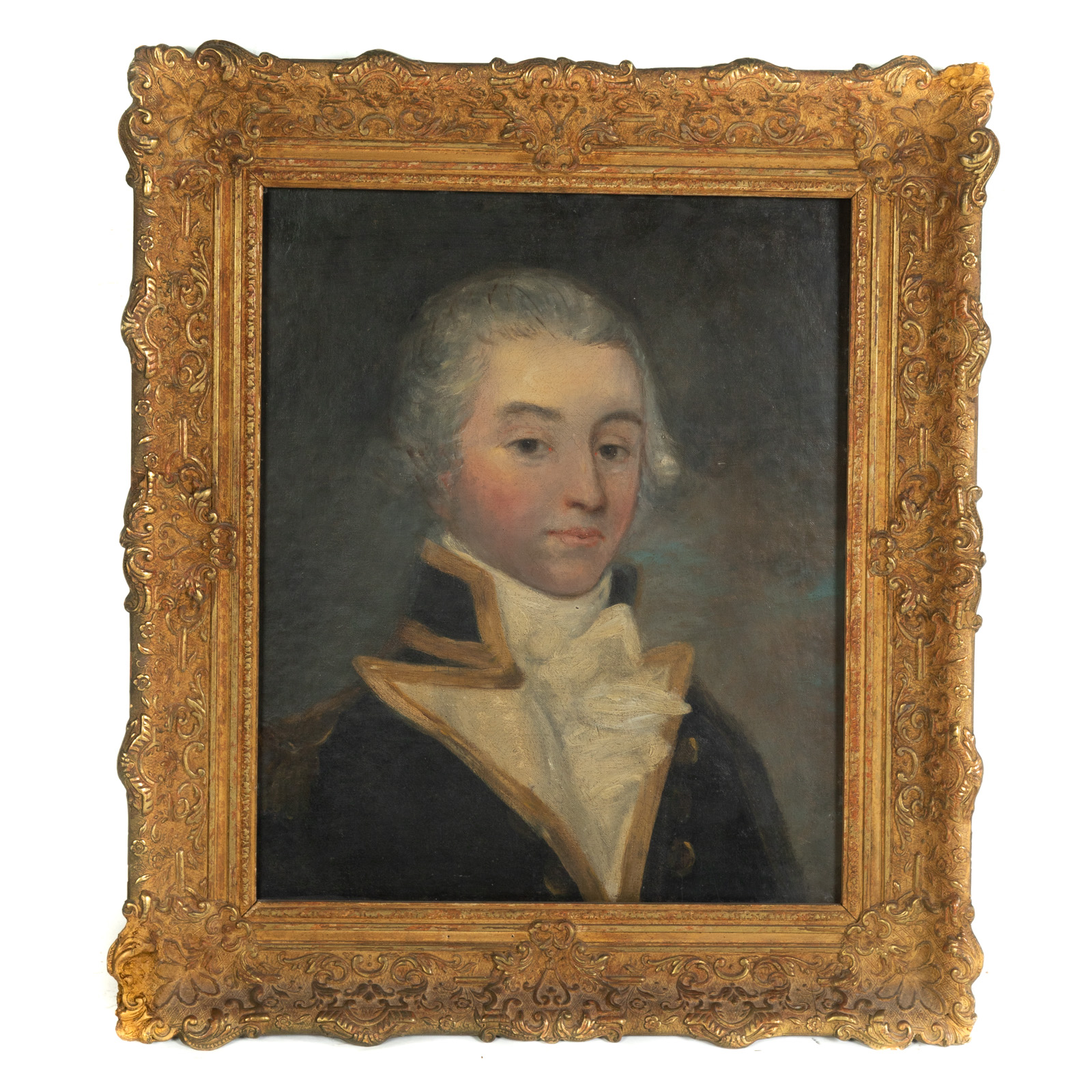 Appraisal: AMERICAN SCHOOL PORTRAIT OF AN OFFICER OIL American c Oil