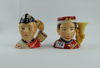 Appraisal: A collection of Royal Doulton intermediate character jugs to include