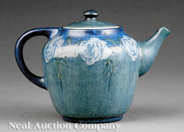 Appraisal: A Newcomb College Art Pottery Semi-Gloss Glaze Teapot decorated by