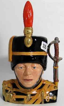 Appraisal: Bairstow Manor Large Character Jug Churchill Hussar from the Life