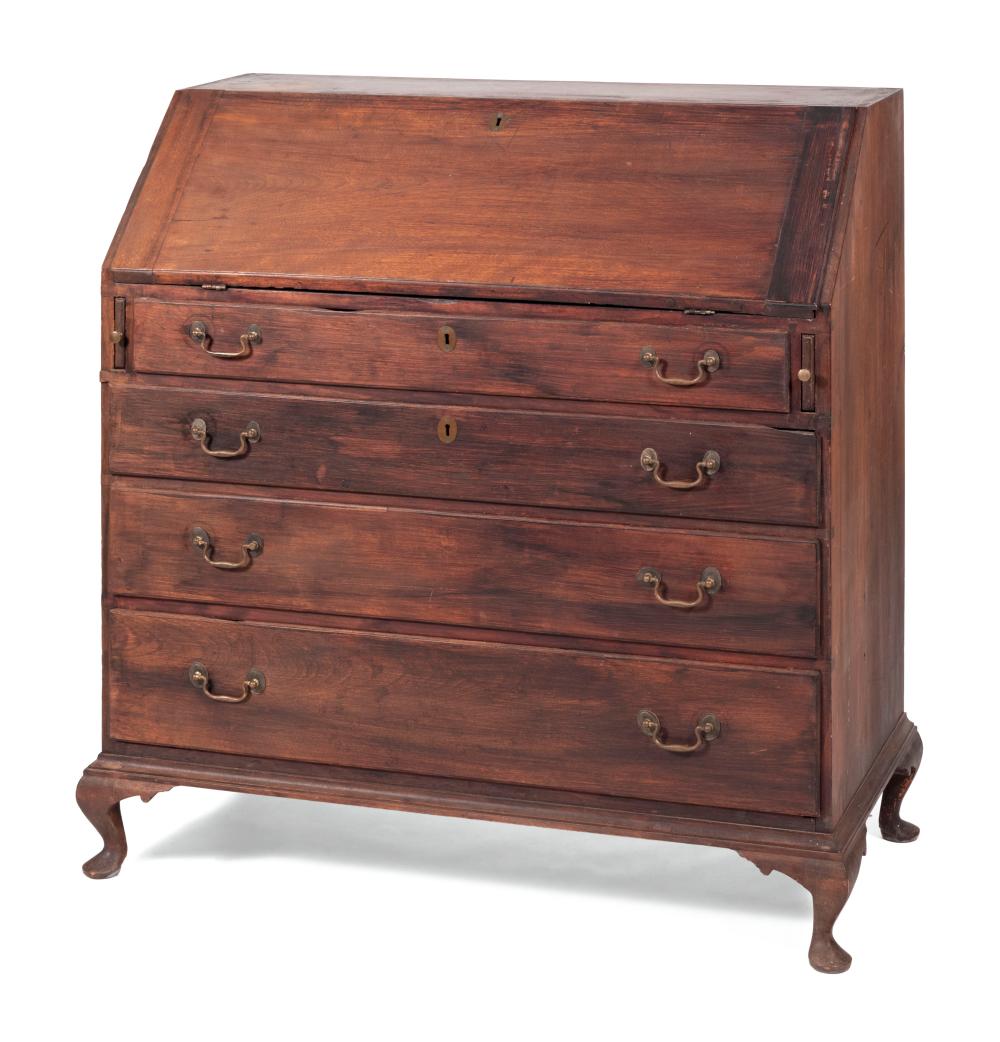 Appraisal: QUEEN ANNE SLANT-LID DESK ATTRIBUTED TO PETER BARTLETT NEW HAMPSHIRE