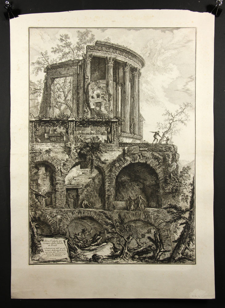 Appraisal: - Piranesi Altra Venduta del tempio della Sibilla in Tivoli