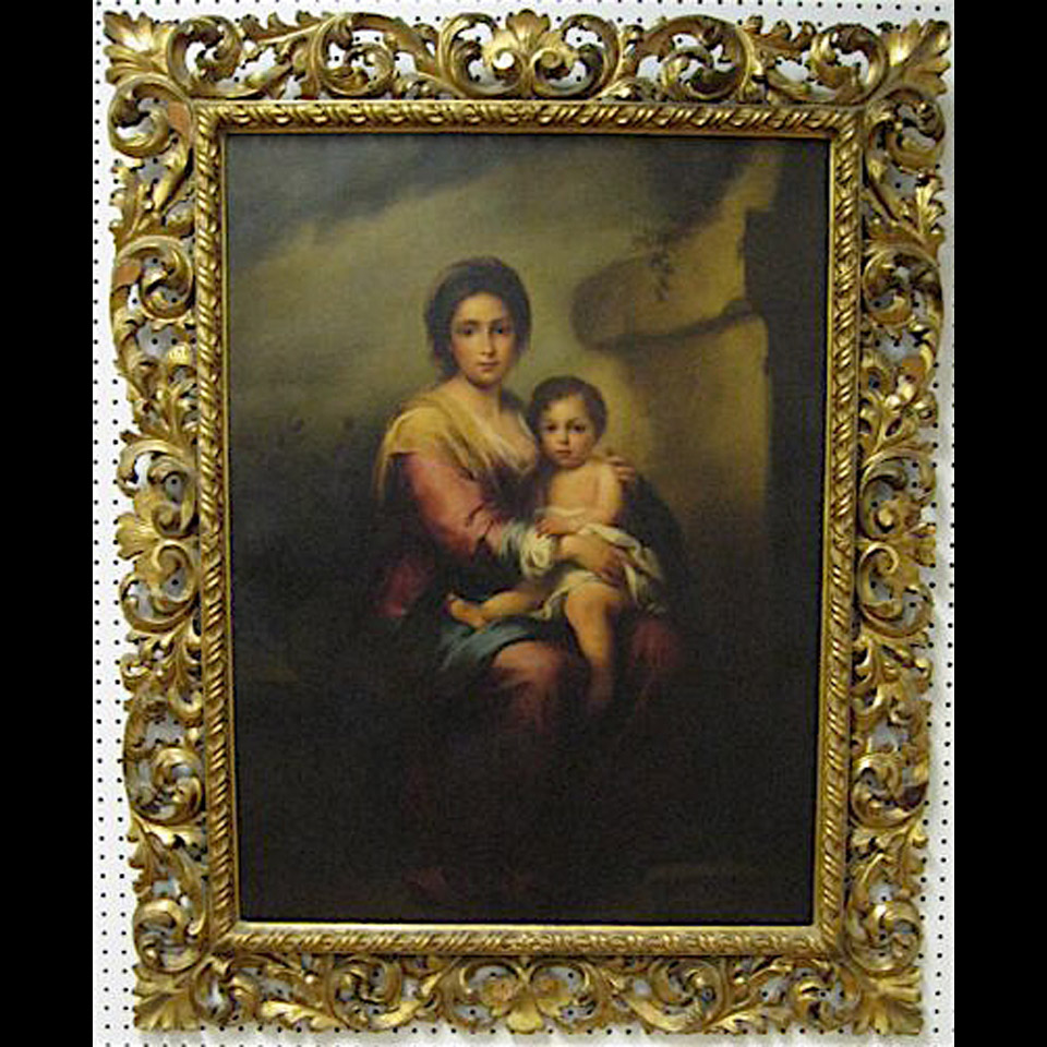 Appraisal: CHARLES BIANCHINI After Murillo Italian MADONNA AND CHILD OIL ON