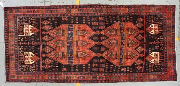 Appraisal: A Kurdish carpet size approximately ft in x ft in