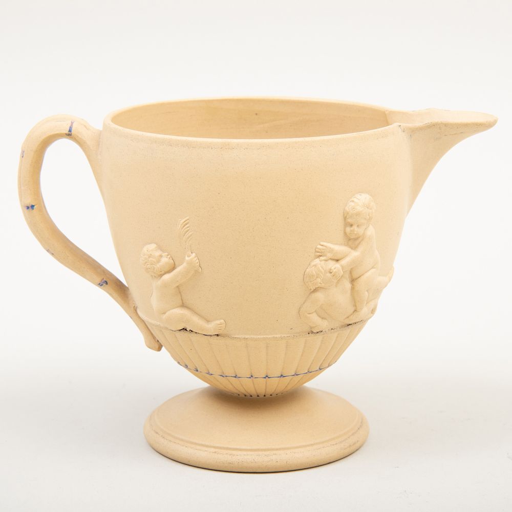 Appraisal: Wedgwood Caneware Milk Jug Impressed lowercase mark applied in relif