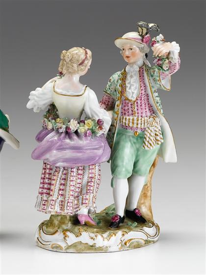 Appraisal: Meissen porcelain figure group of dancers marcolini period early th