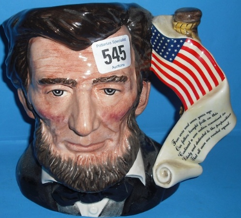 Appraisal: Royal Doulton Large Character jug Abraham Lincoln D Limited Edition