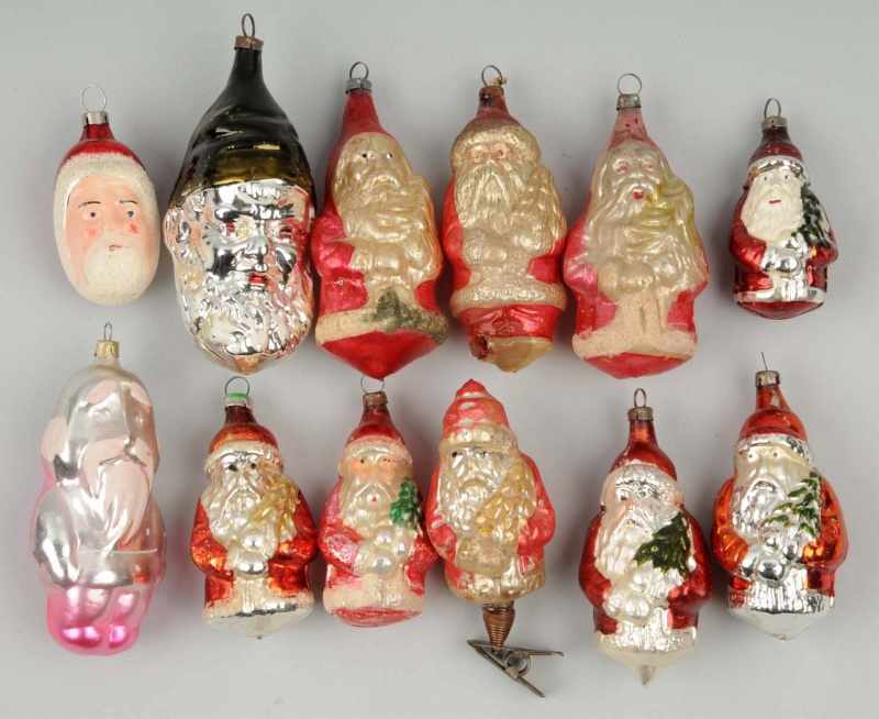 Appraisal: Lot of Blown Glass Ornaments Description Ten full figure and