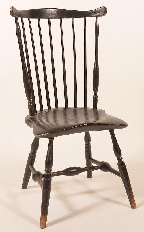 Appraisal: Southeastern PA Windsor Fan-back Side chair Southeastern Pennsylvania Windsor Fan-back