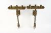 Appraisal: SCONCES - Pair of th C gilt metal wall mounted