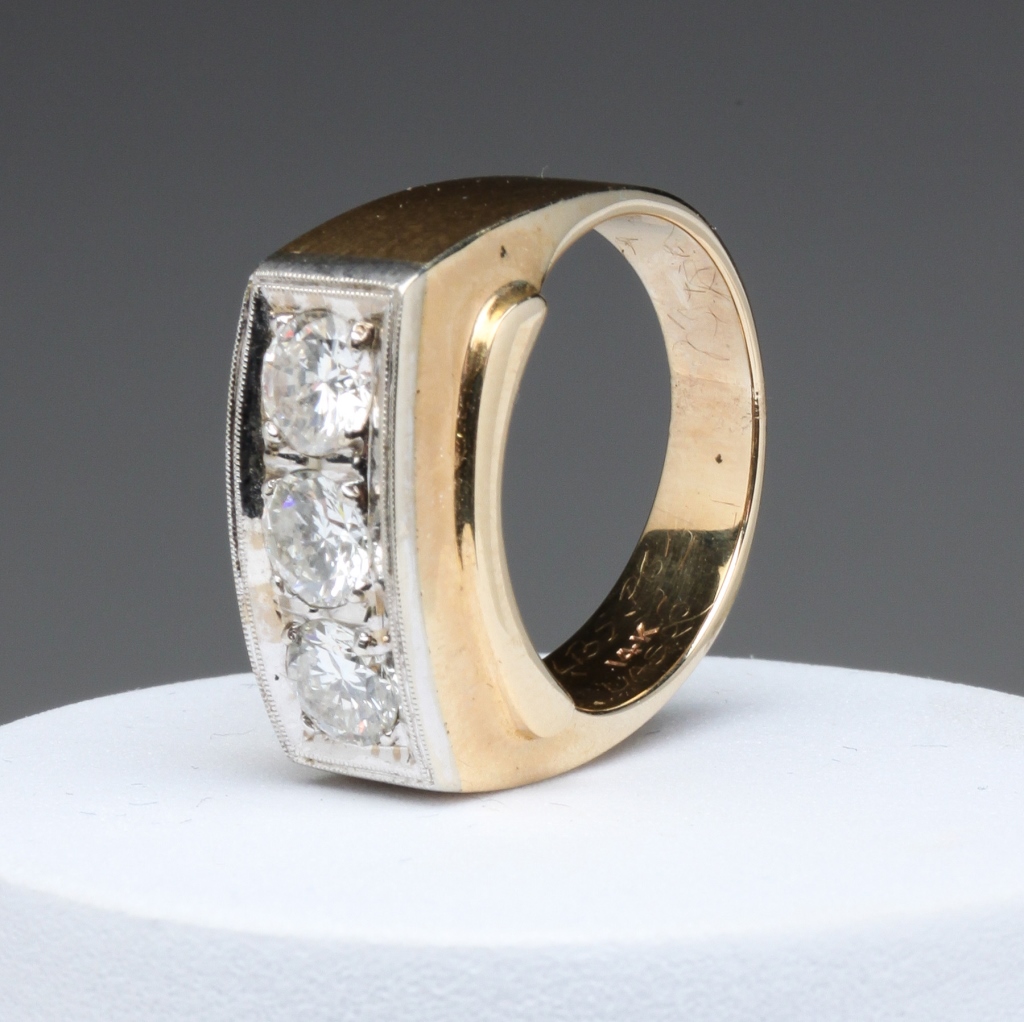 Appraisal: American nd half - th century Stamped K yellow gold