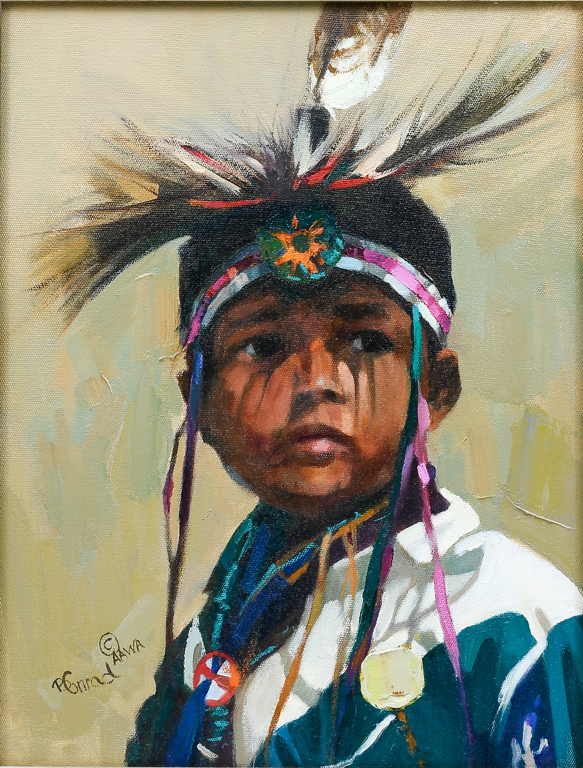 Appraisal: CONRAD Bonnie American b ''Shadow Dances'' Depicting a Native American