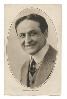 Appraisal: Houdini Harry Ehrich Weisz Real Photo Portrait Postcard of Houdini