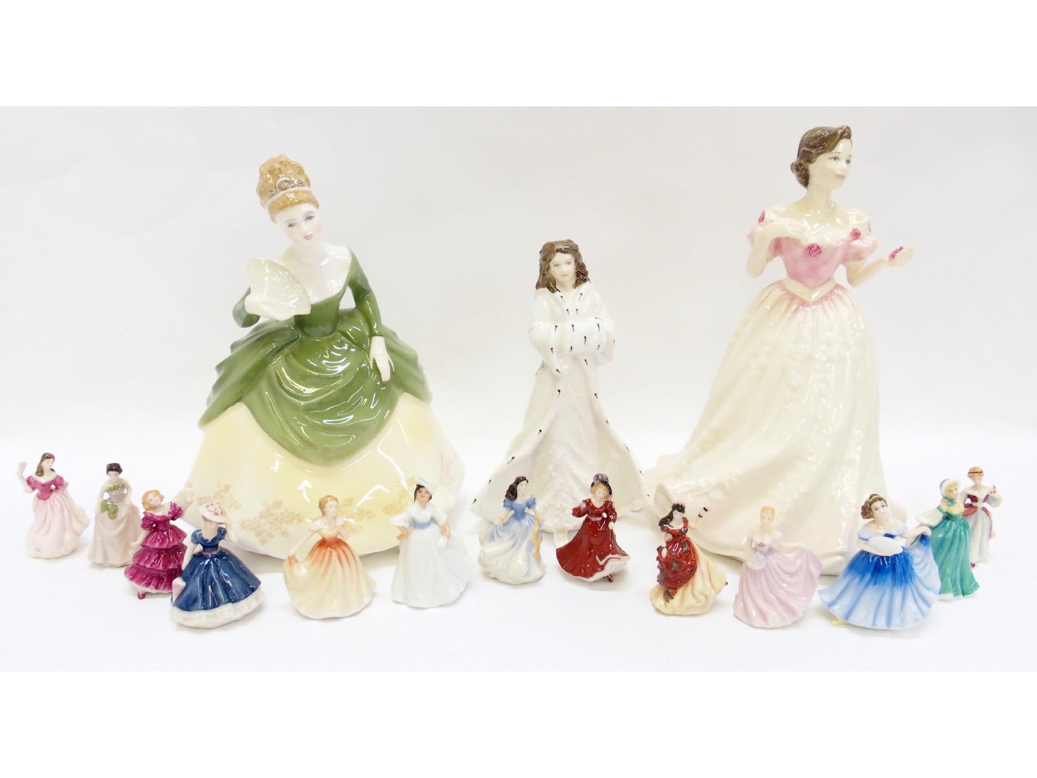 Appraisal: Group of Royal Doulton figures including miniatures and three ladies