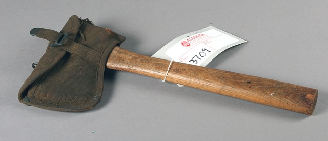 Appraisal: US M Hand Axe and Carrier replacement handle head marked