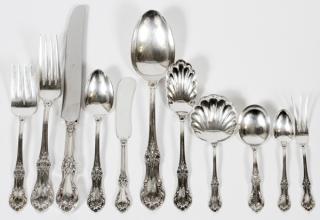 Appraisal: INTERNARIAL SILVER CO WILD ROSE STERLING FLATWARE INTERNARIAL SILVER CO