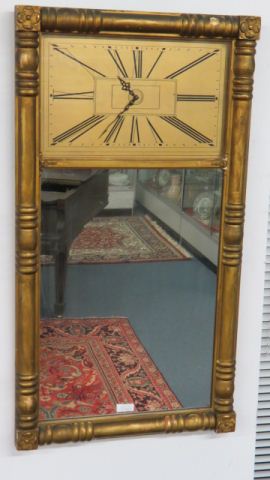 Appraisal: Waltham Wall Clock with Mirror Empire style scarcer model