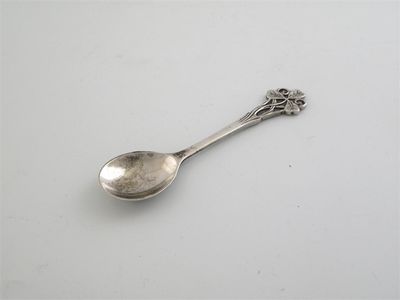 Appraisal: By Leslie Durbin a small modern spoon with a hammered