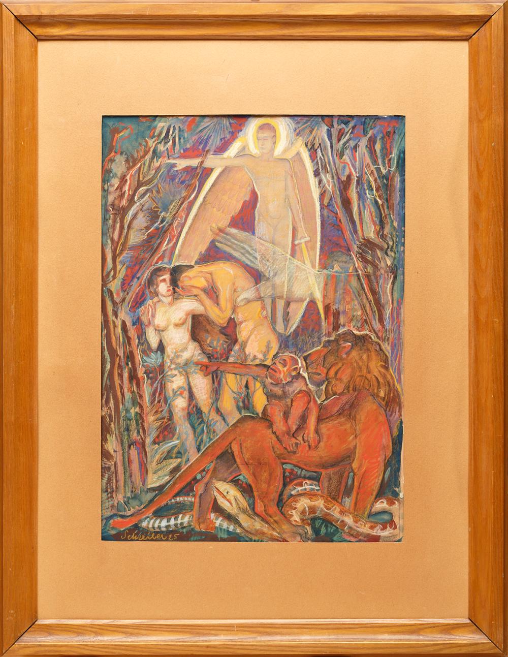 Appraisal: Georges L Schreiber Belgian New York - Adam and Eve