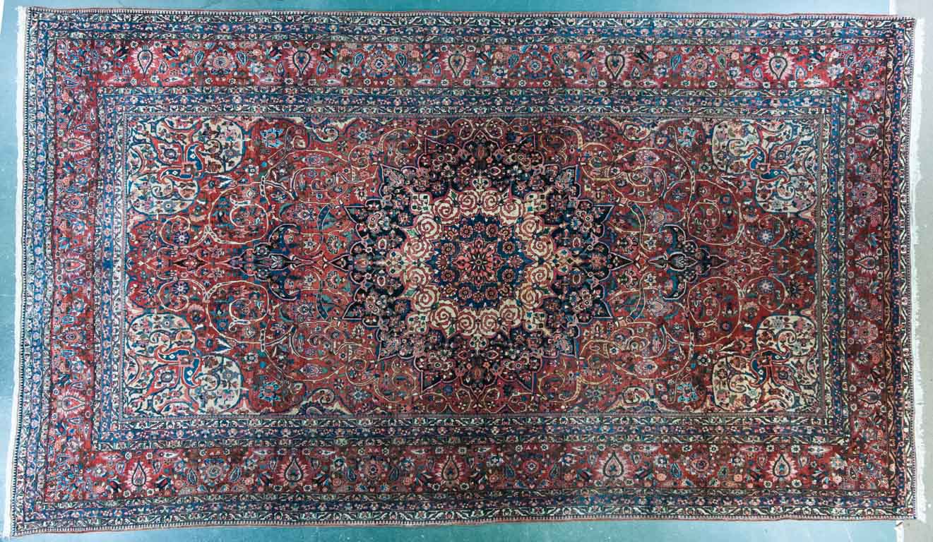 Appraisal: Antique Bahktiari carpet approx x Persia circa