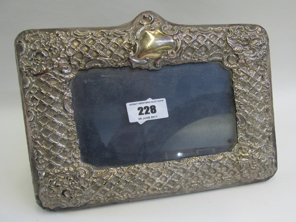 Appraisal: Silver mounted photo frame London