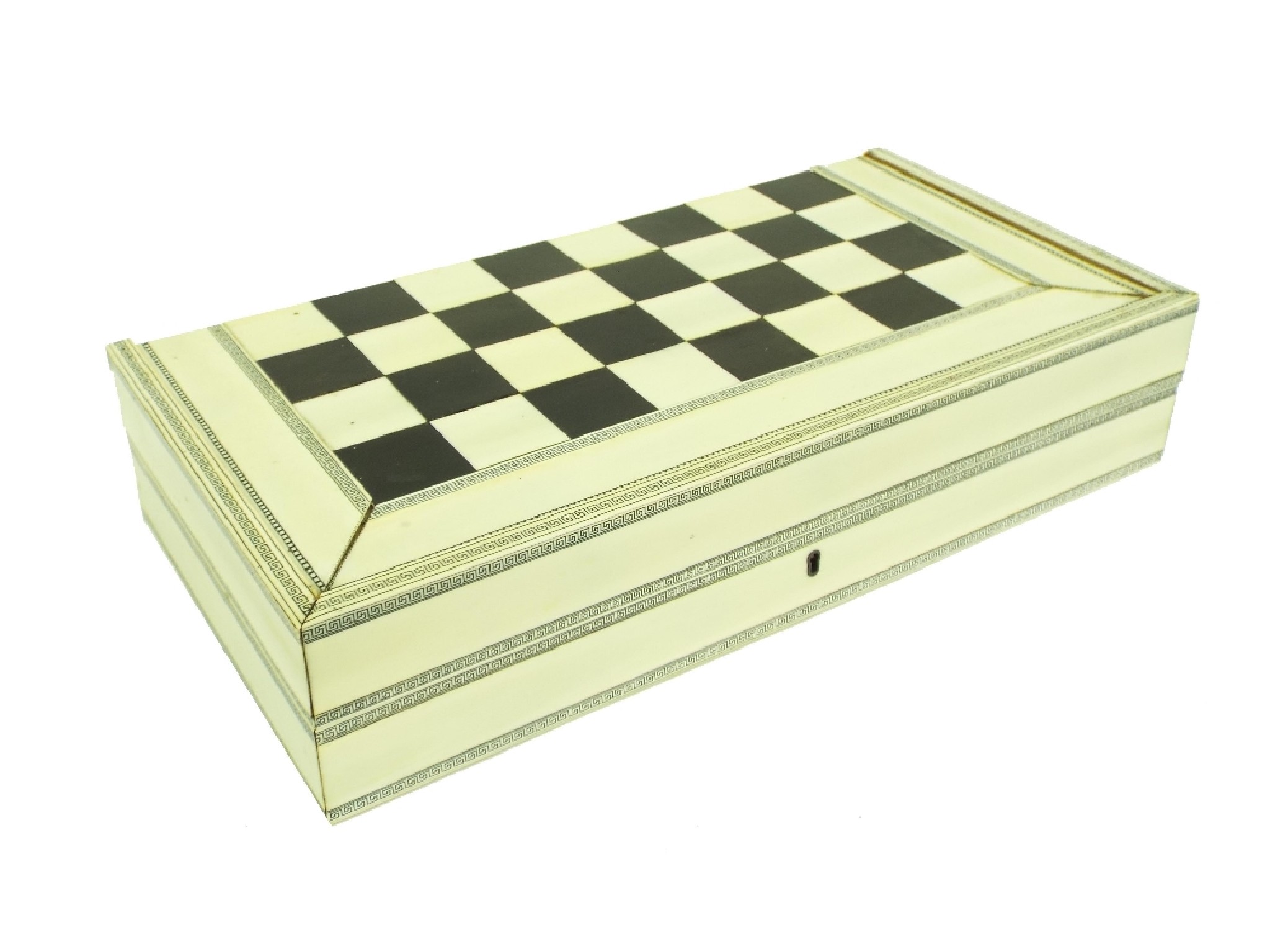 Appraisal: Good ivory and sandalwood games compendium the vizagapatam folding board