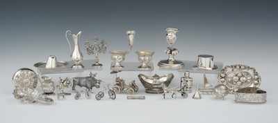 Appraisal: A Large Lot of Small Sterling Silver Items Including a