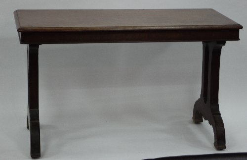 Appraisal: A th Century mahogany rectangular hall table with moulded border