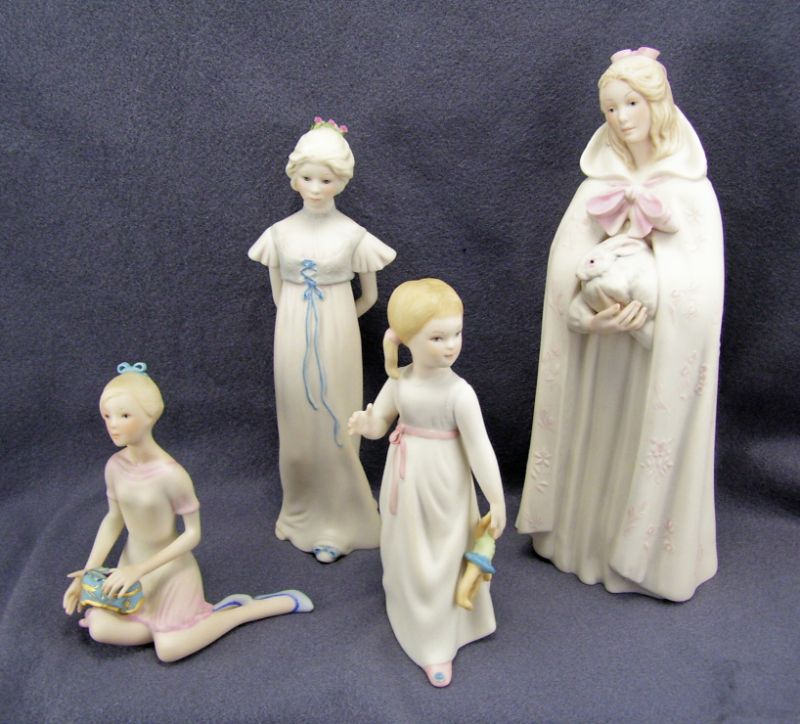 Appraisal: - Cybis Figurines Lot includes Woman in a pink floral