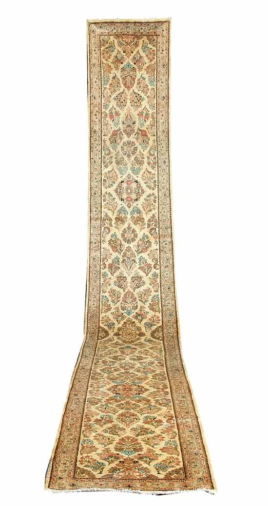 Appraisal: Antique Persian Tabriz runner circa ' '' x ' ''