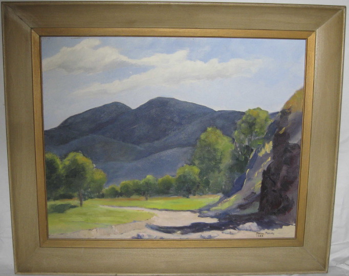 Appraisal: Rena Peevey American th Century Limpia Canyon Near Ft Davis