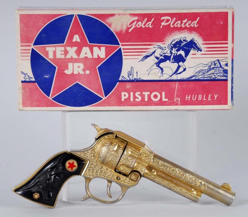 Appraisal: Gold Texan Jr Hubley Cap Gun Description Fired many caps