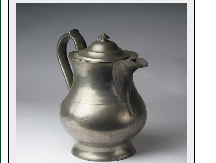 Appraisal: AMERICAN PEWTER THREE-QUART LIDDED WATER PITCHER SECOND-QUARTER NINETEENTH CENTURY Height