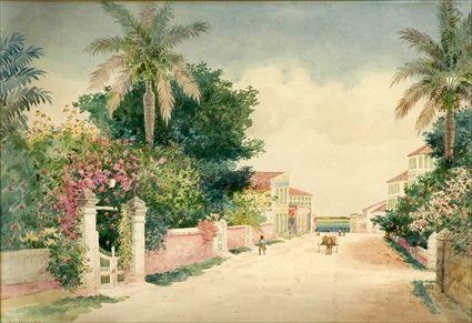 Appraisal: HARTWELL LEON WOODCOCK - BERMUDA Watercolor on paper x in