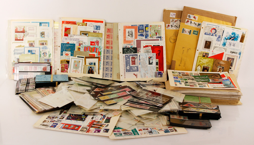 Appraisal: - Lot of Lithuanian Estonian and Russian Stamps Large lot