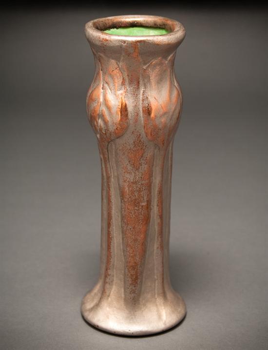 Appraisal: Tiffany favrile bronze pottery vase first quarter- th century with