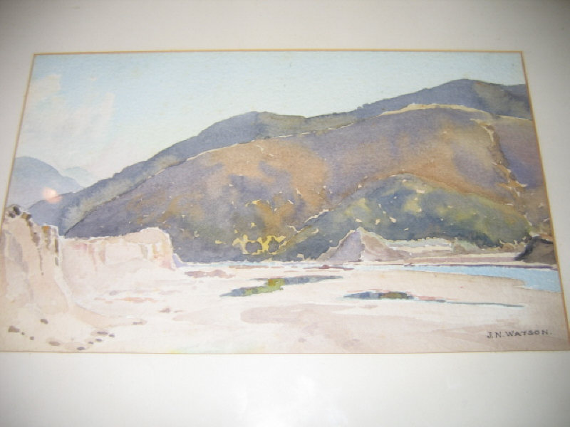 Appraisal: JESSE NELSON WATSON AMERICAN - California landscape watercolor on paper