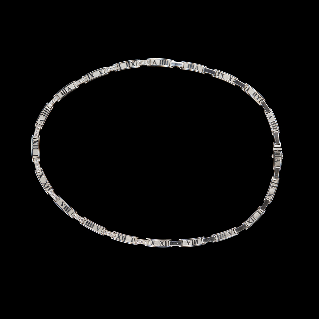 Appraisal: TIFFANY - An ct gold diamond set necklace from the