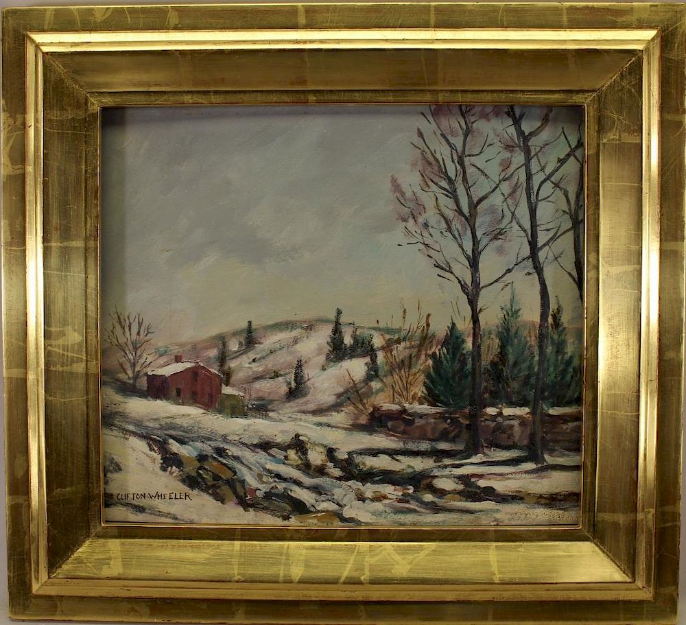 Appraisal: Clifton Wheeler Indiana - Clifton Wheeler Indiana - Oil on