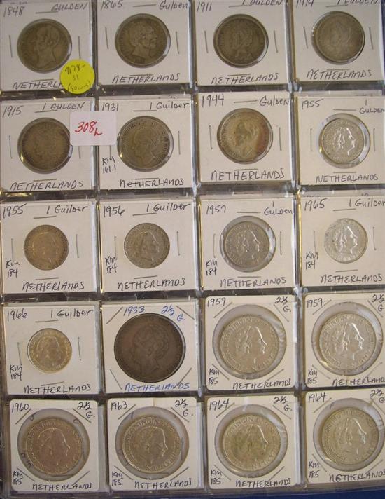 Appraisal: Collection of Netherlands and Danish coins dates from - some