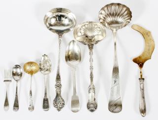 Appraisal: GROUP OF MOSTLY AMERICAN SILVER SERVING ACCESSORIES GROUP OF MOSTLY