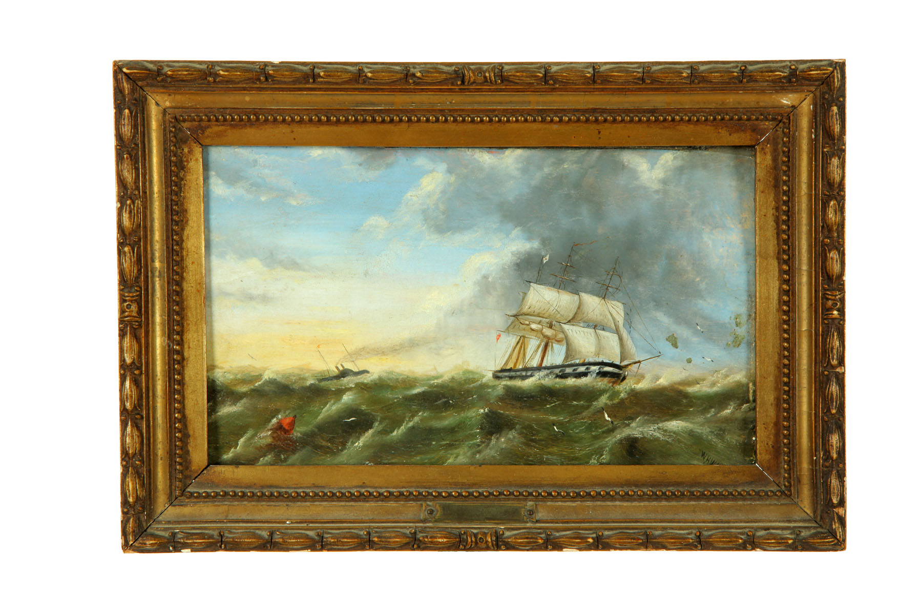 Appraisal: SEASCAPE BY WH WISE AMERICAN END HALF- TH CENTURY Oil