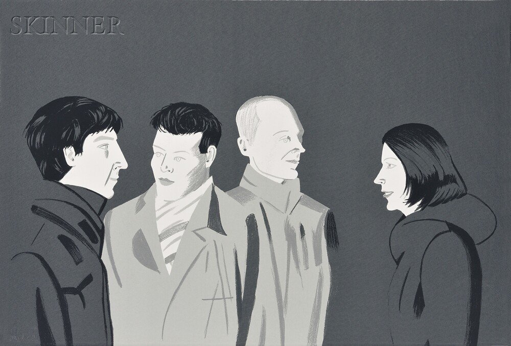 Appraisal: Alex Katz American b Unfamiliar Image edition of published by